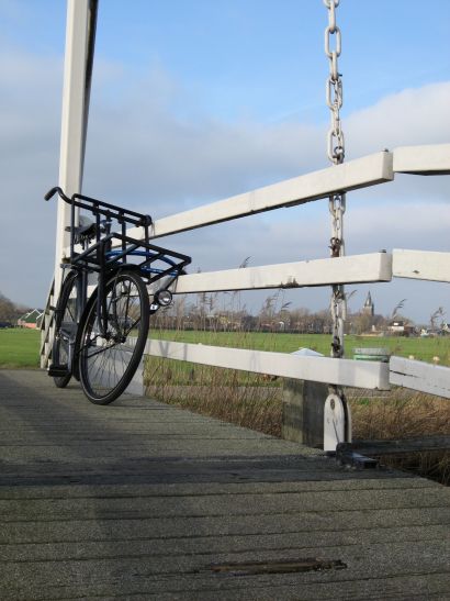 Brug met uitzicht op Nes aan de Amstel