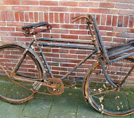 Oude Gazelle transportfiets