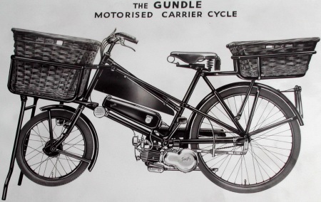 Gundle transportfiets met hulpmotor