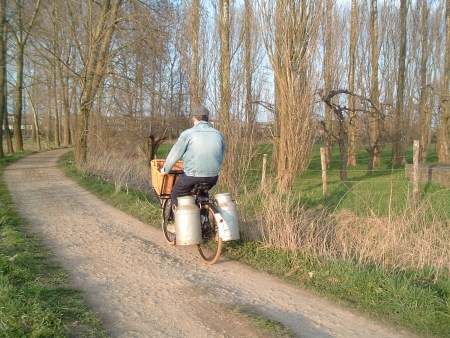 Dutch bicycle loaded