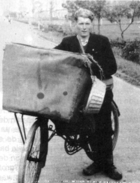 Pieter Venema met transportfiets