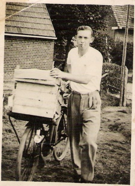 Jan Huisman met transportfiets
