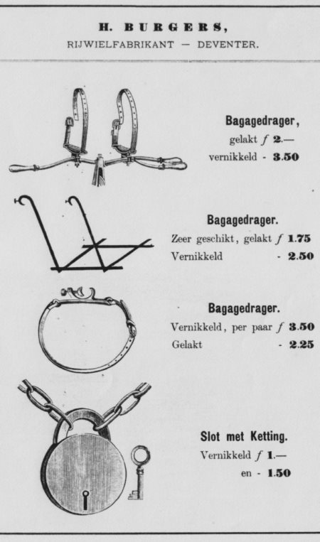 Slot en bagagedrager uit 1889